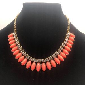 J. Crew 2 Layer Statement Necklace Crystals&Beads